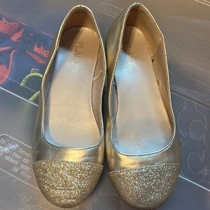 Gold flats size 2